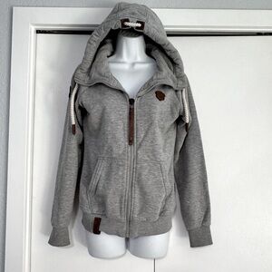 Naketano The Poets Choice Zip Up Hooded women’s Jacket small winter clothes warm